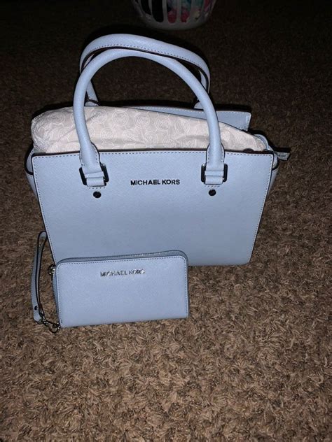 michael kors daniela wallet blue|michael kors handbags baby blue.